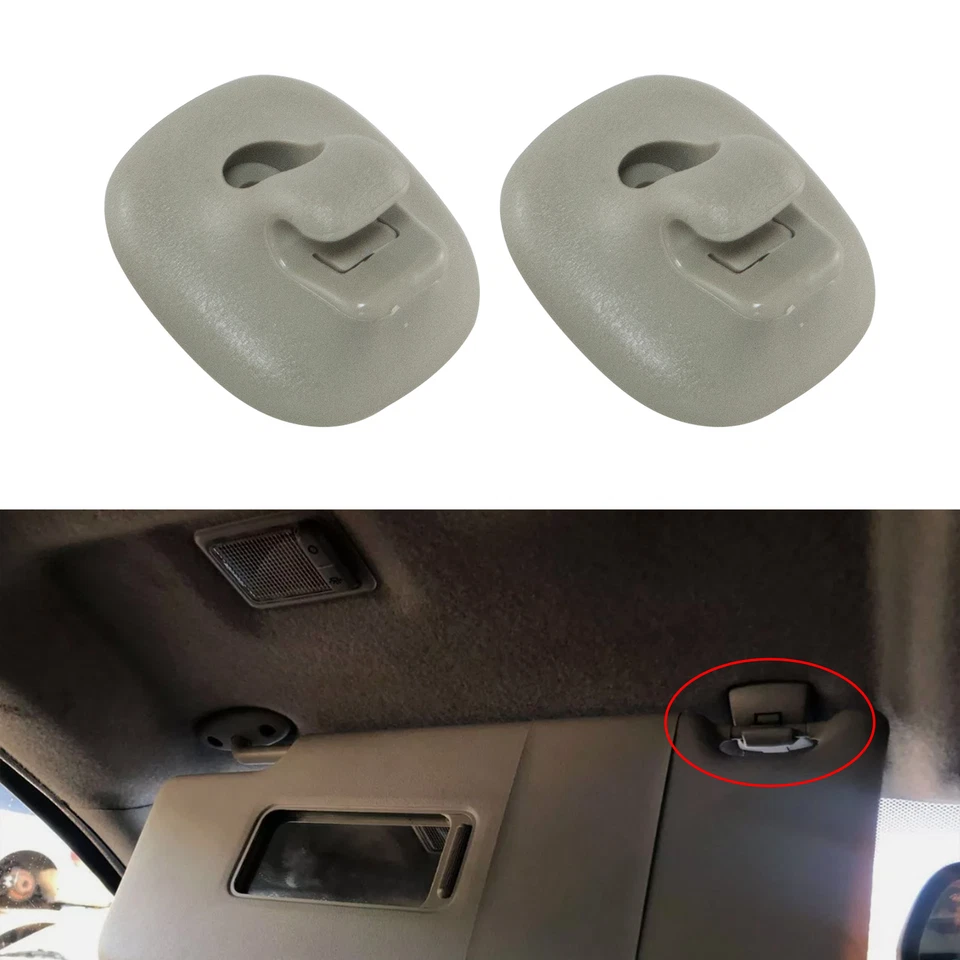 Clip de retención de parasol 2 piezas para Ford Fusion MKZ Milán 2006-12 AE5Z-5404132-AF Foto 2 de 4