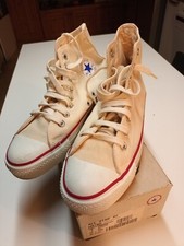 Converse All Star Made In Usa Tg 8  us white unbleached vintage 