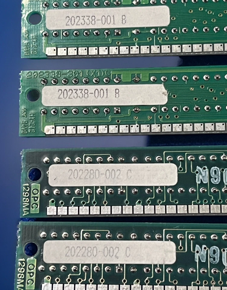 4x 1MB 30-pin RAM SIMM Memory 4MB Total 202338-001 And 202280-002 C Oki 386 - Image 4 of 4