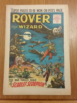 ROVER AND WIZARD 10TH SEPTEMBER 1966 BRITISH WEEKLY COMIC^