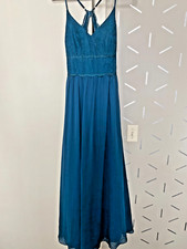 Azazie Size 8 unaltered, Inga dress in Ink Blue bridesmaid/prom/formal