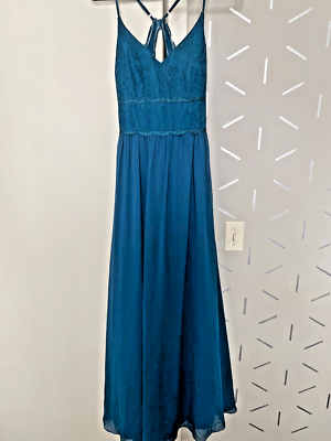 Azazie Size 8 unaltered dress, Ink Blue bridesmaid/prom/formal | eBay