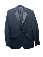 New Le Ch teau Men Tuxedo Blazer With Satin Lapel Black 40R Lined Canada Made