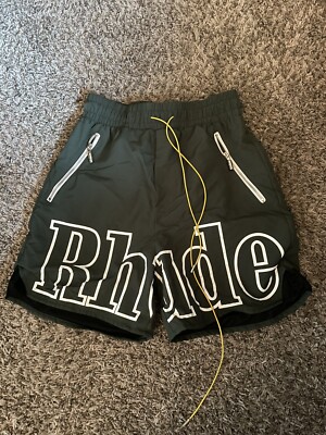 green rhude logo shorts | eBay