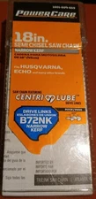 NEW POWERCARE 18 IN. 3/8 IN. B72NK NARROW KERF SEMI CHISEL SAW CHAIN UNIVERSAL
