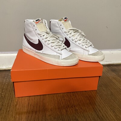 Size 10 - Nike Blazer '77 Vintage Mid White Team Red (box not included)