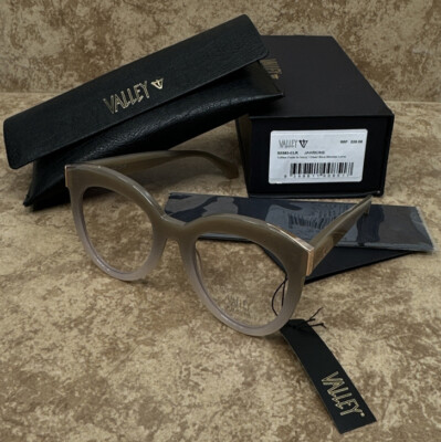 VALLEY Jawbone Women s Clear Blue Blocker Lens Glasses S0583-CLR Size 54-24-148