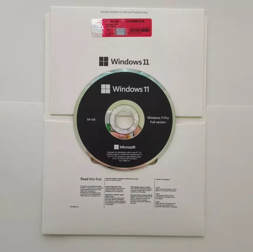 Microsoft Windows 11 Pro 64 Bit Sistema Operativo per 3 PC