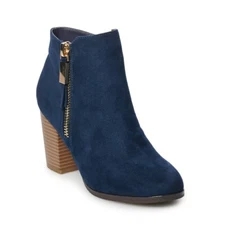 Apt. 9 Timezone Women's High Heel Ankle Boots- Navy