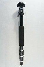Sunpak Compact Aluminum 3-Section 44" Monopod With Ball Head Foam Grip Black
