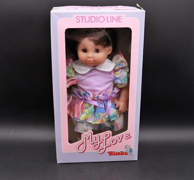 Vintage SIMBA ''My Love'' Puppe m. Schlafaugen - Studio Line in OVP / 80er 90er #F