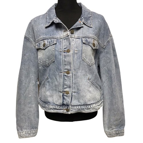 Old Navy Womens Trucker Paint Splatter 