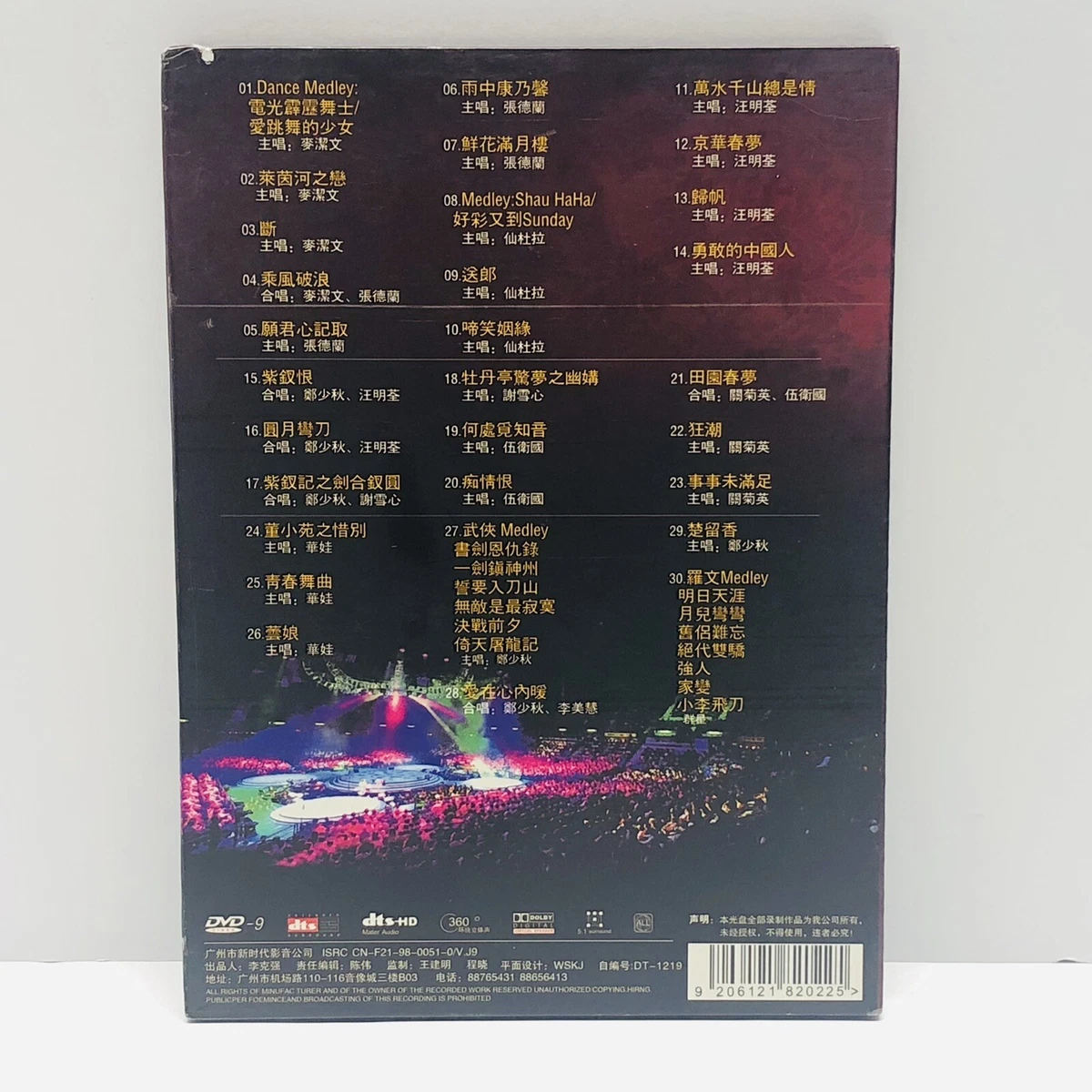 Live At The Hong Kong Coliseum Karaoke DVD Concert - August 2010.