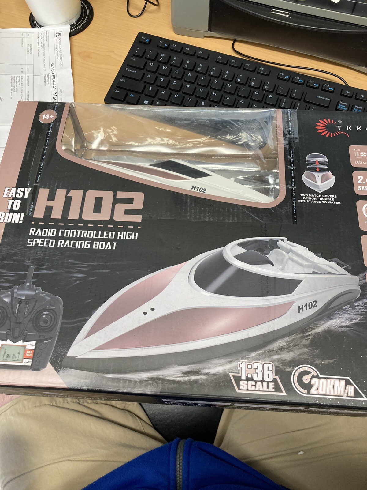 h102 velocity remote control boat