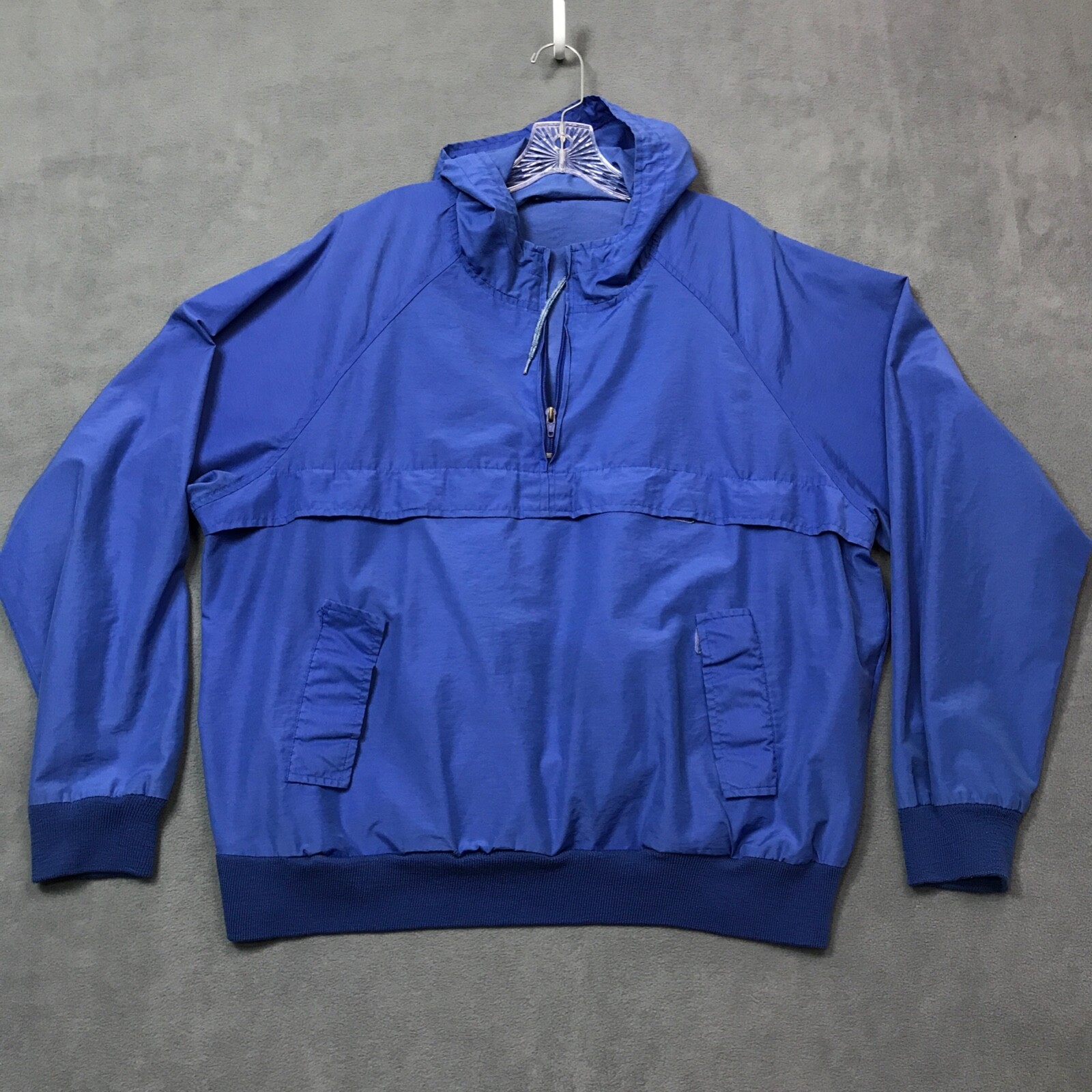 Vtg Lands End Windbreaker Anorak Men Jacket XL Lightw… Gem