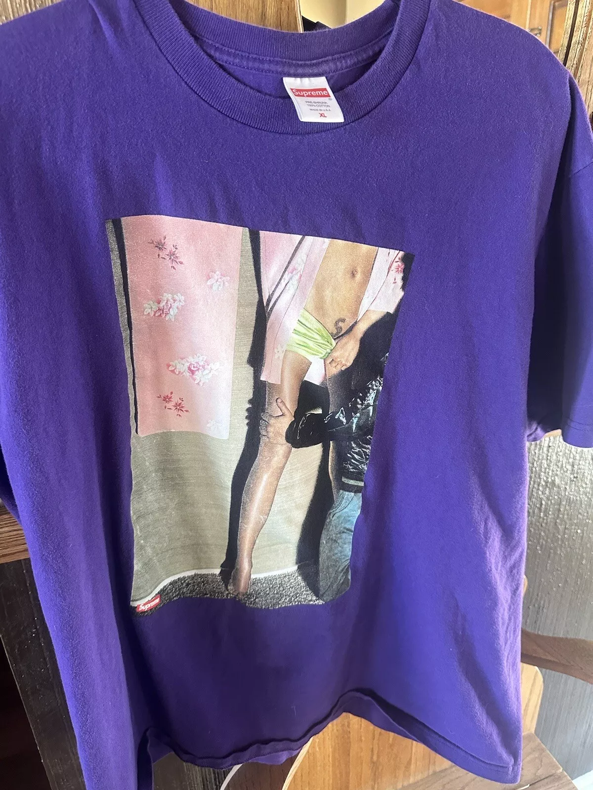 Tee violet Supreme XL
