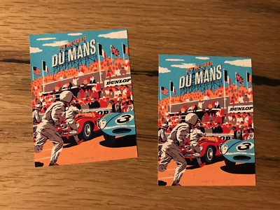 2x Le Mans Aufkleber 24h Stunden Du Mans Rennen Rennsport Racing Modellbau #396