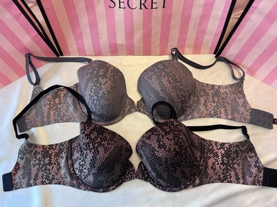 Victoria's Secret Bra 32DD Lined Demi Python Print (2)