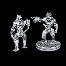 Alien Footsoldier2 32mm Scale DnD Mini Dungeons and Dragon Miniature Sci Fi