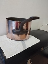 32cm/8,5kg Ancienne Casserole Cuivre Martelé. Old French Copper Pan