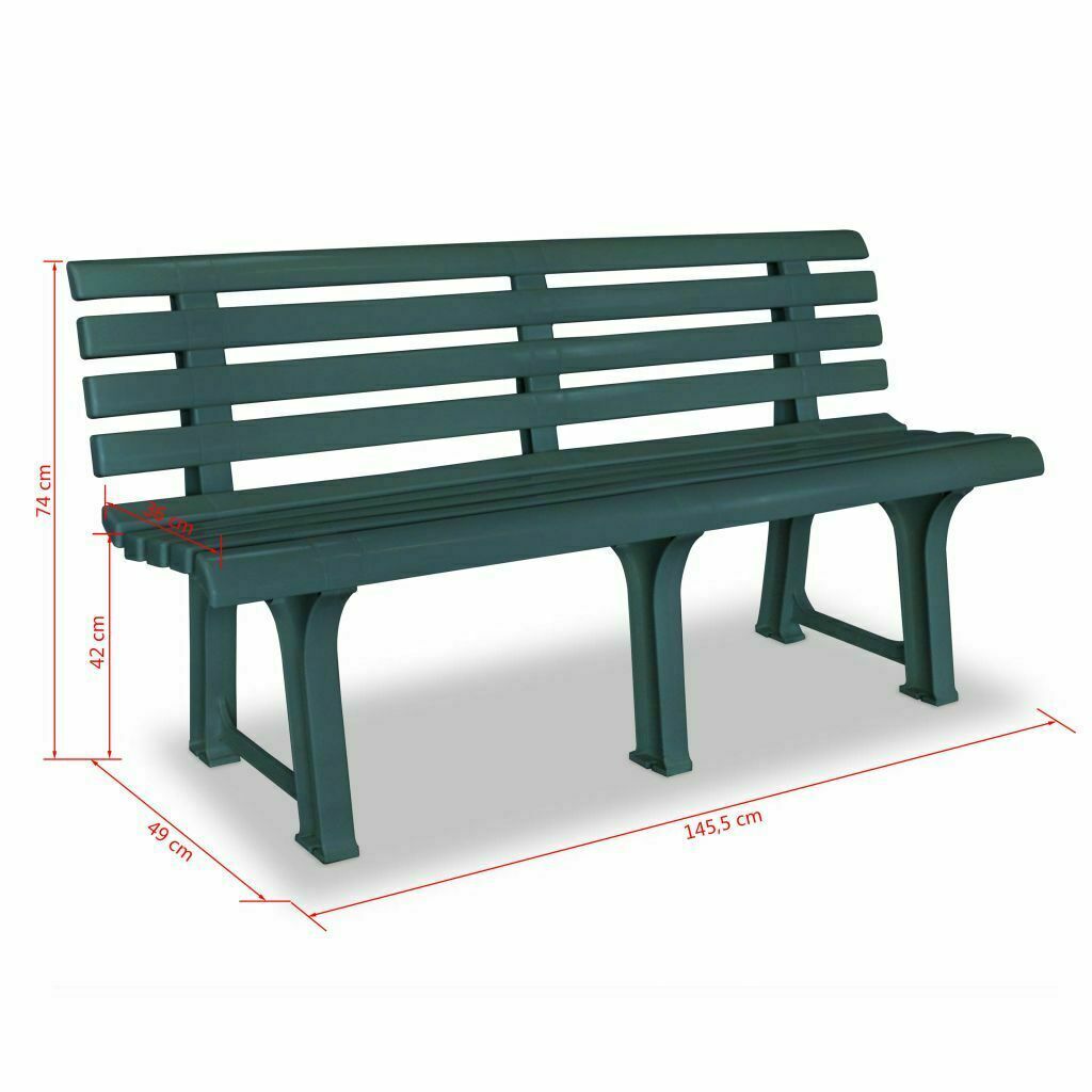Bench Design Panchine PANCA PANCHINA POSTI PLASTICA VERDE ARREDO