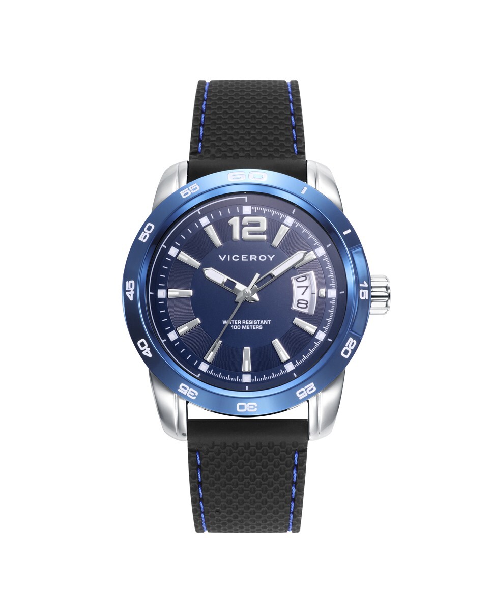 Reloj Viceroy Hombre Esfera Azul Correa Silicona 401319-35