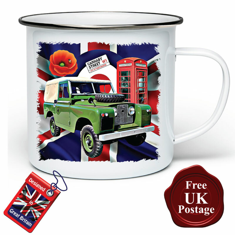 Tasse de camping émaillée Land Rover Series One 1948 - France