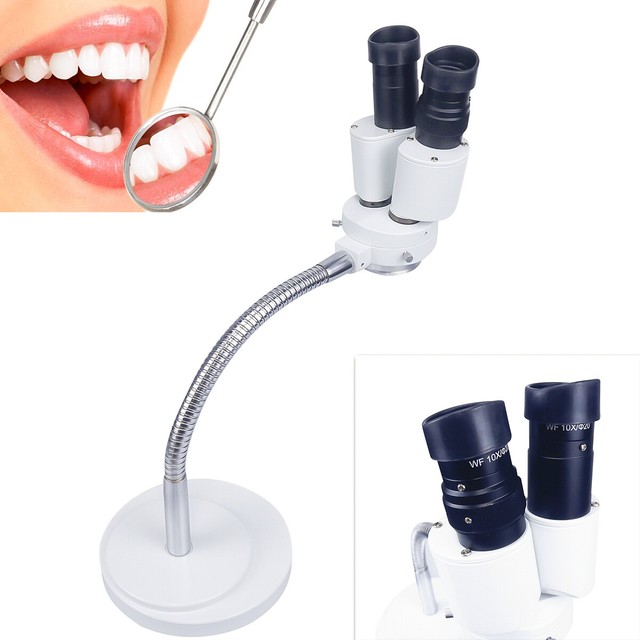 圖片 31 - Dental 10X Magnification Technician Microscope with 5W LED Inspection Microscope