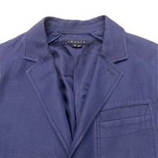 Theory Men's Columbo Linen Cotton Blend Navy Blazer Size 40R