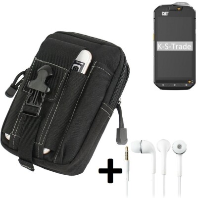 Holster für Cat S60 + headphones Extrataschen Outdoor Schutz Hülle Gürtel Tas