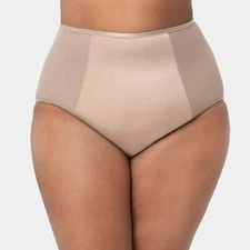 Curvy Couture Diamond Net High-Waist Panty 641512-J