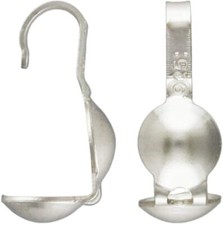 40 Qty. Clamshell Bead Tips .925 Sterling Silver by JensFindings