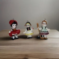 Vintage Walt Disney Productions Japan It's a Small World Set Of 3 Ornaments