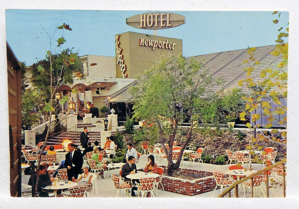 1960s Newport Beach CA Hotel Newporter Inn Garden Court California postmark  1970 | eBay
