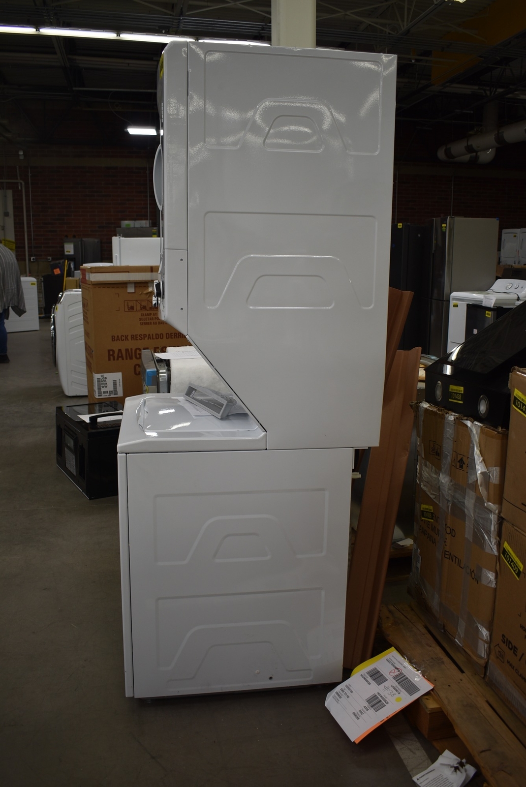 GE GUD27ESSMWW 27" White Electric Laundry Center NOB 102270 eBay