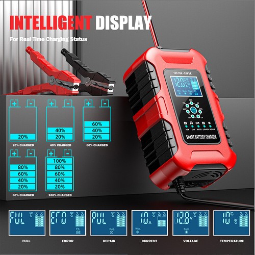 Smart Car Battery Charger 12V 10A/24V 5A Lifepo4 Intelligent Automatic Repair - Picture 6 of 17