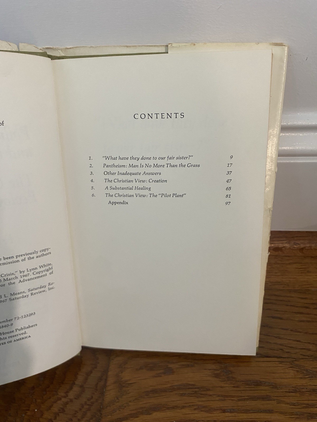 Pollution and the Death of Man: The Christian View of Ecology 1970 HC Book