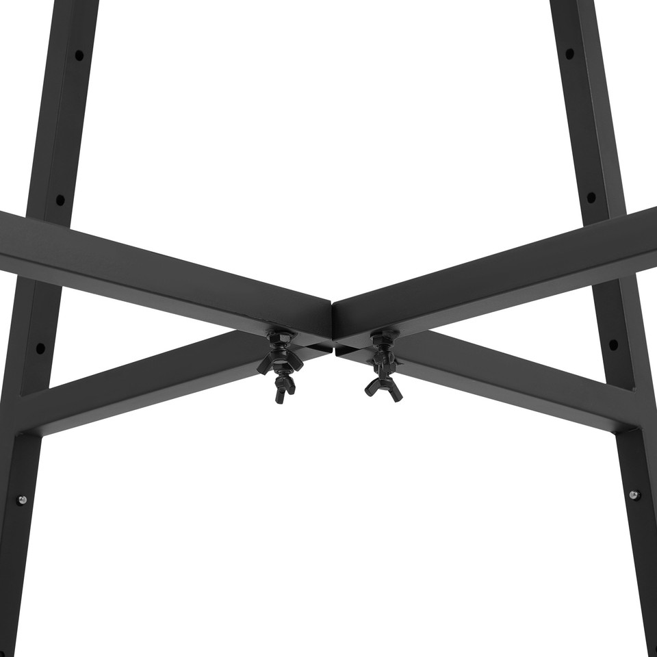Round Clothes Display Rack, Floor Standing Clothes Hanging Rack Black 1 ...
