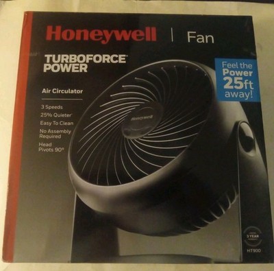 Honeywell Turbo Force Table Air Circulator Fan - Black OPEN BOX 