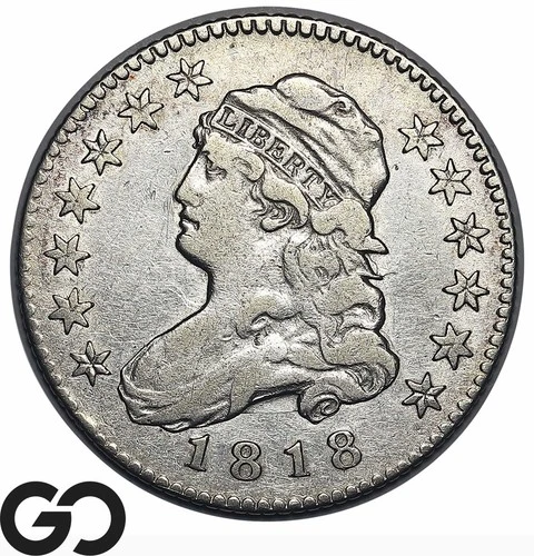 1818-P Capped Bust Quarter — photo from another recent sale