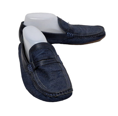JONES BOOTMAKERS Herren Navy Blaue Slip-On Mocassin Loafer Schuhe EU 41 UK 7