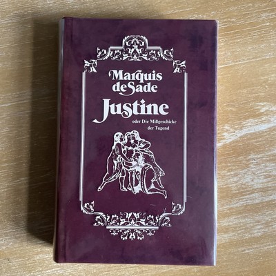 Marquis de Sade   Justine oder Die Missgeschicke der Tugend mit Samteinband
