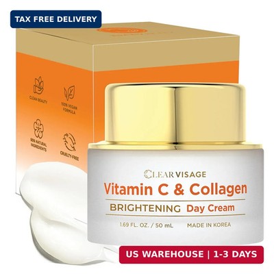 Vitamin C & Collagen Face Moisturizer -Dermatologist Tested, Anti Aging Day Crea