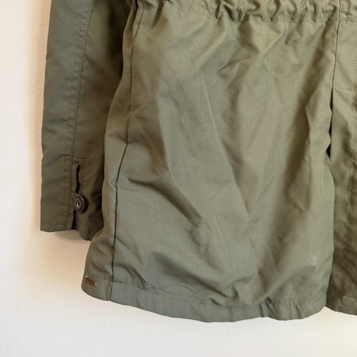 Oneill Army Green Hooded Utility Cargo Jacket Small Cargo Fishermans Coat Parka - Picture 10 of 13