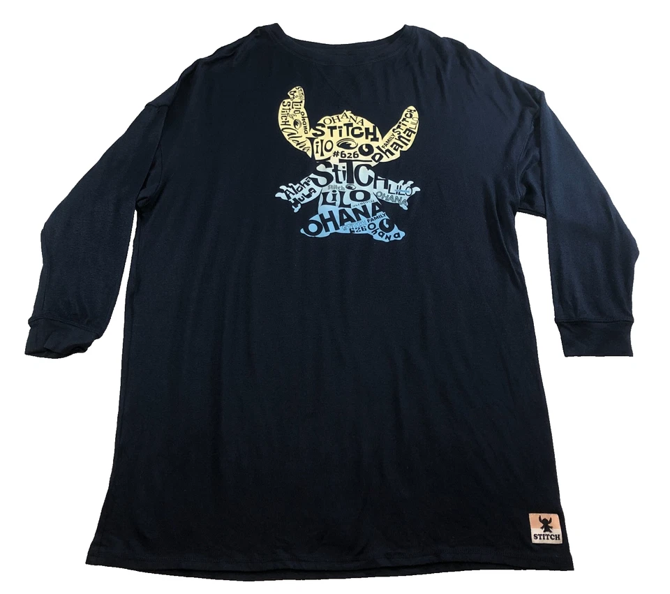 Lote de 2 Camisas para Dormir Disney para Mujer Lilo & Stitch y Top Minnie Mouse Talla S Azul Foto 2 de 4