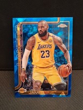 LeBron James 2025-26 Topps Chrome Sapphire Basketball #127 Lakers Ice Refractor