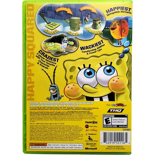 SpongeBob's Truth Or Square - Microsoft Xbox 360 Tested 1Y Guarantee - Picture 2 of 9
