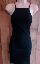 Edge Street womans black ribbed  stretch evening/party dress size 8