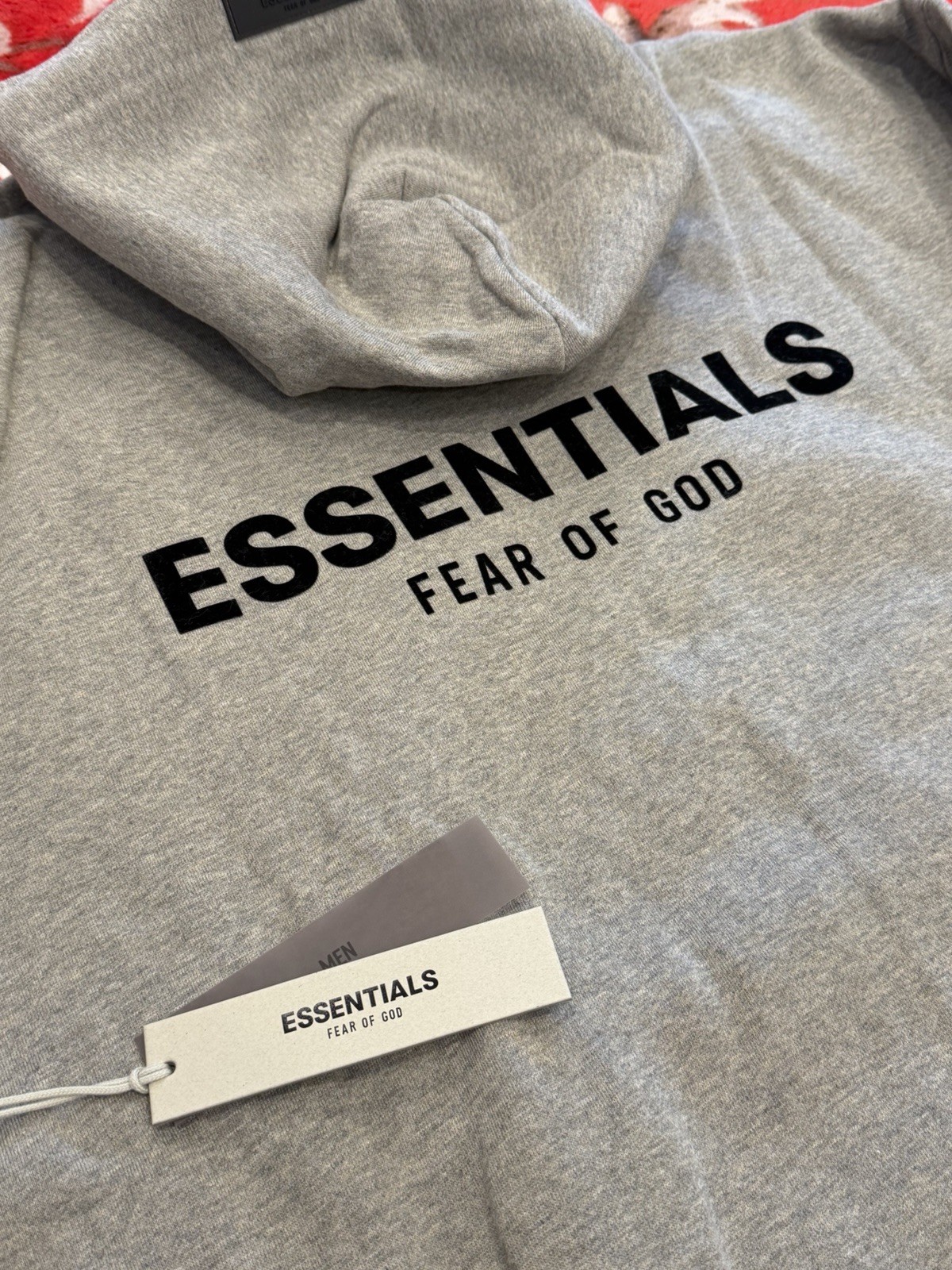 Fear of God Essentials Hoodie Dark Oatmeal Gray Men's Size S - 100% Authentic thumbnail 2