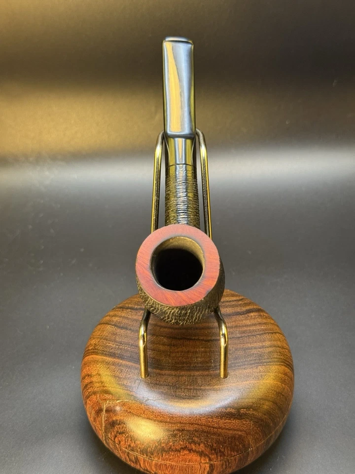 Pipa de tabaco de billar cepillado Stanwell vintage - restaurada profesionalmente Foto 2 de 4